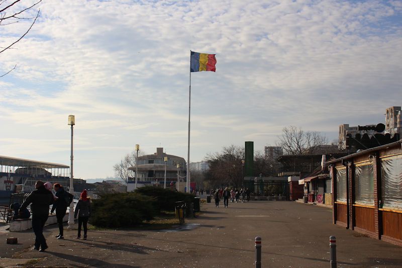 An der Uferpromenade in Galați (Faleza Dunării)