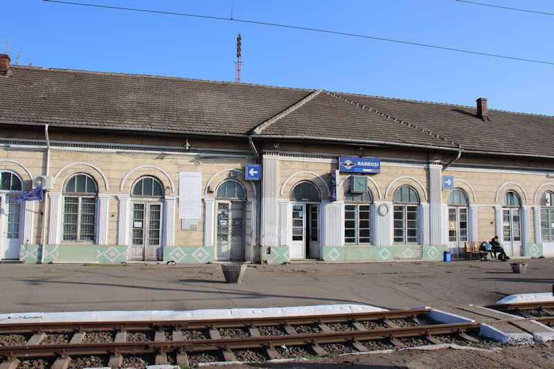 Der Bahnhof in Barboși, ein Vorort von Galați