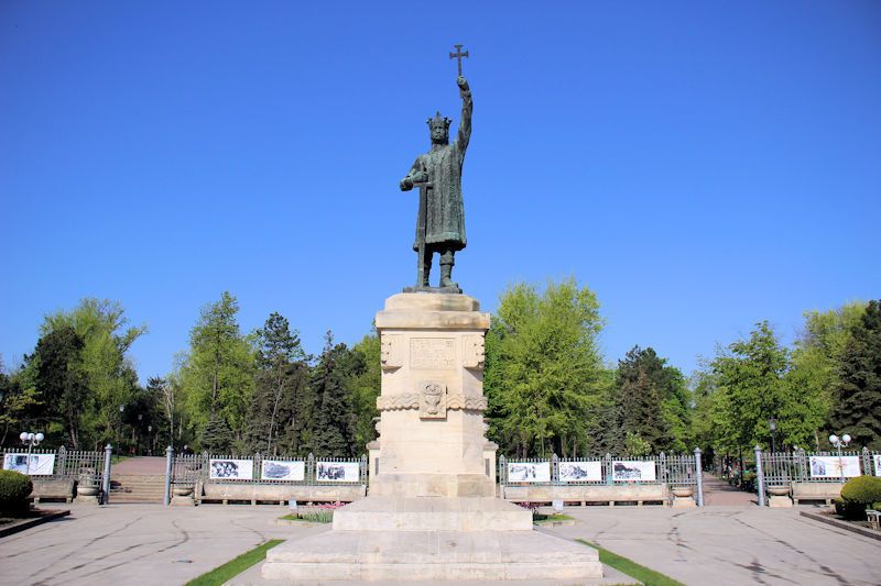 Stefan der Große - Denkmal in Chișinău - in der Hauptstadt der Republik Moldau oder Republik Moldova