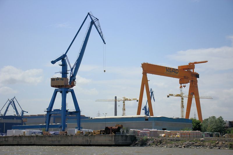 Werft- und Hafenanlage in Tulcea