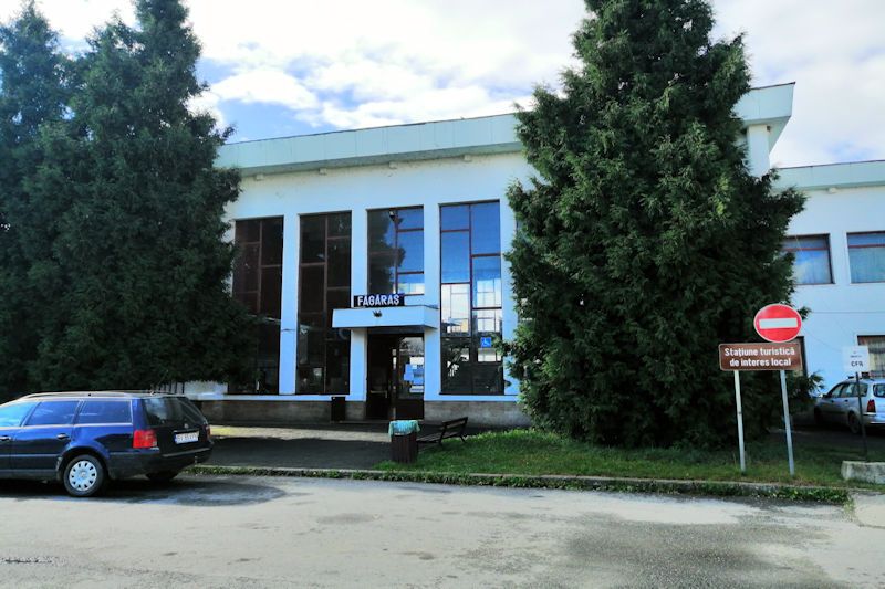 Der Bahnhof in Făgăraș