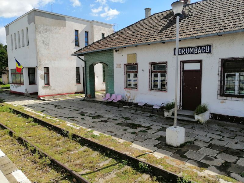 Foto: Der Bahnhof in Porumbacu Foto: Der Bahnhof in Porumbacu