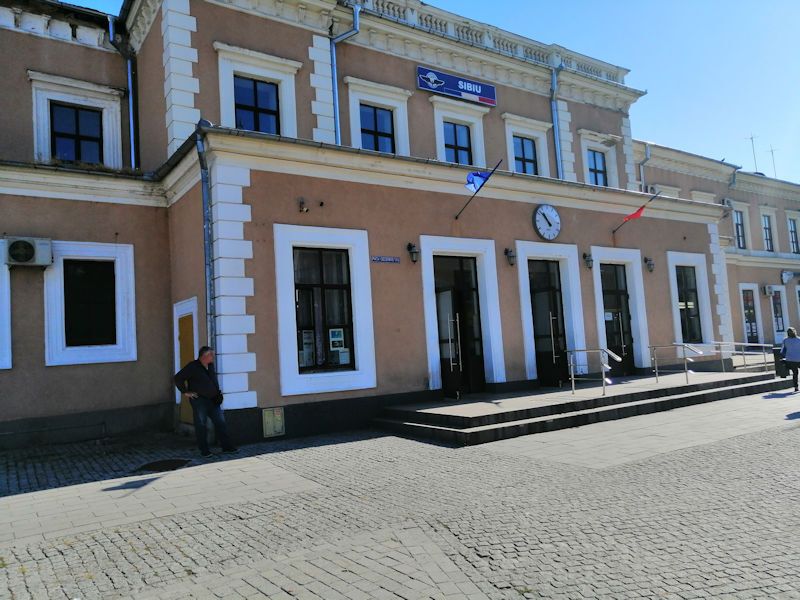 Foto: Bahnhof in Sibiu