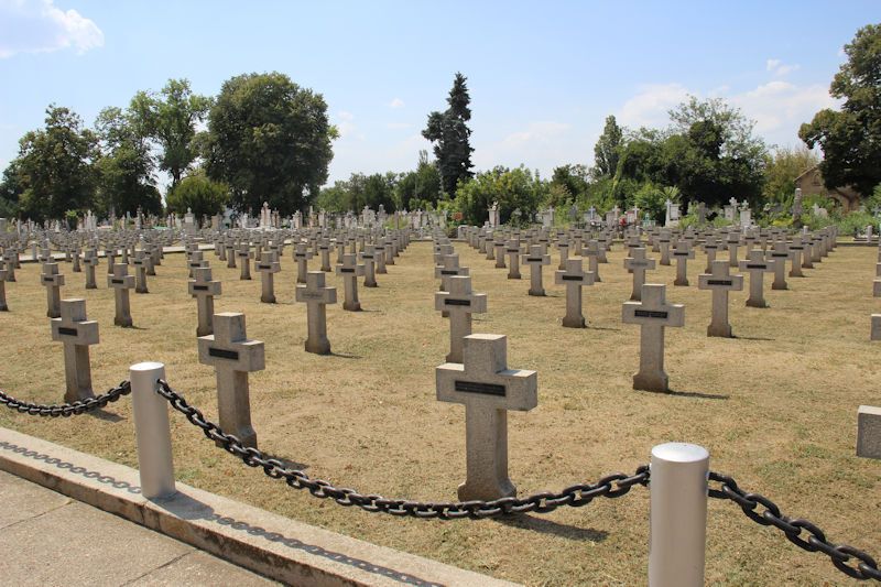 Auf dem deutschen Soldeatenfriedhof in Galati