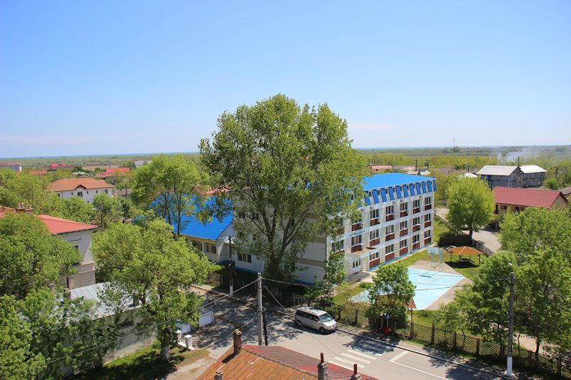 Blick vom alte Leuchtturm (Farul Vechi) auf Sulina in Richtung Osten