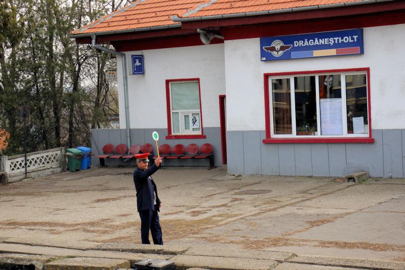 Bahnhof Drăgănești-Olt