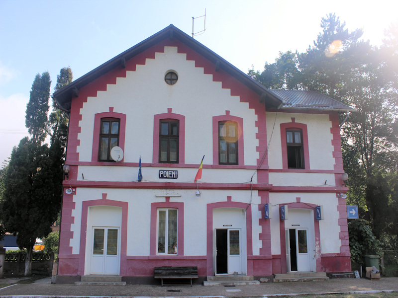 Der Bahnhof von Poieni bei Cluj Napoca