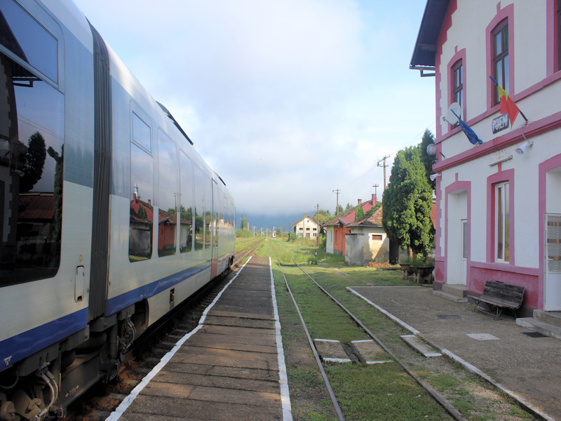 Der Bahnhof von Poieni, zwischen den Städten Oradea und Cluj Napoca