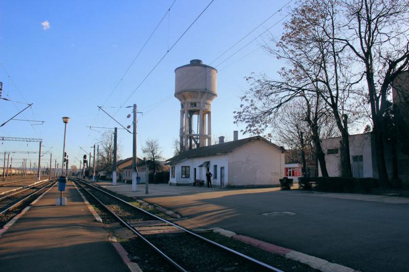 Der Wasserturm vom Bahnhof Târgu Jiu