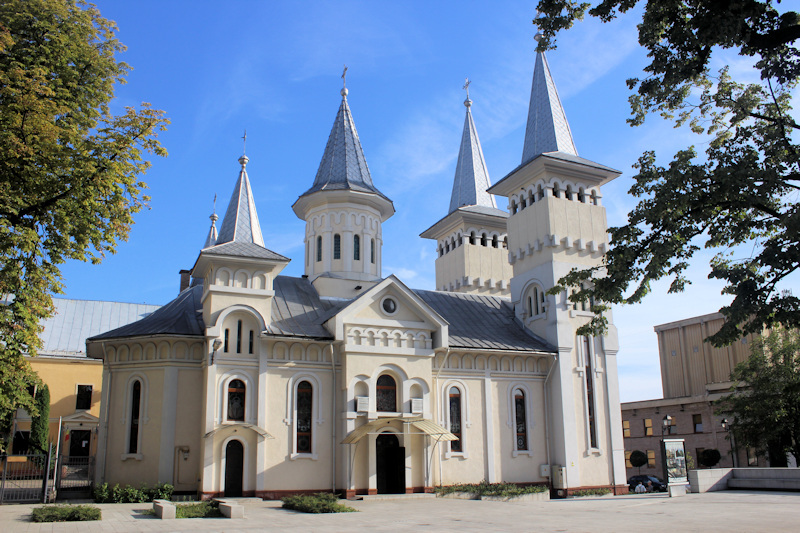 Im Zentrum vom Baia Mare - die Kirche Sfantul Nicolae