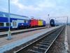 Fahrt mit der Bahn (R 7572) von Barboși nach Mărășești - Foto: Endstation für den R 7572 in Mărășești