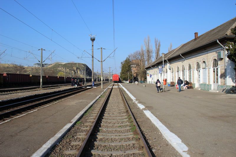 Der Bahnhof in Barboși - ein Vorort von Galati