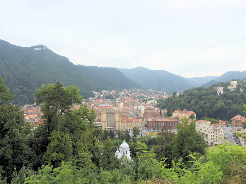 Blick auf Brasov (Kronstadt)