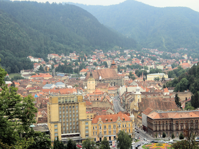 Blick auf Brasov (Kronstadt)