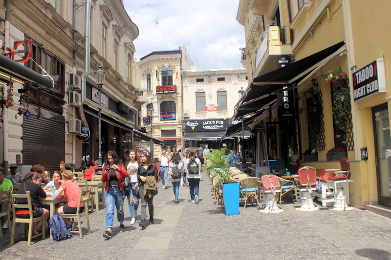 In der Altstadt von Bukarest - in Lipscani