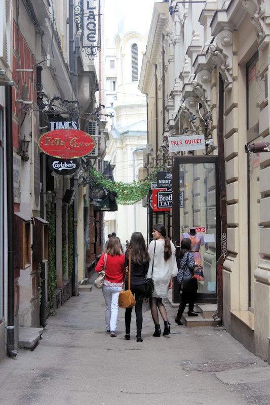 In der Altstadt von Bukarest - in Lipscani