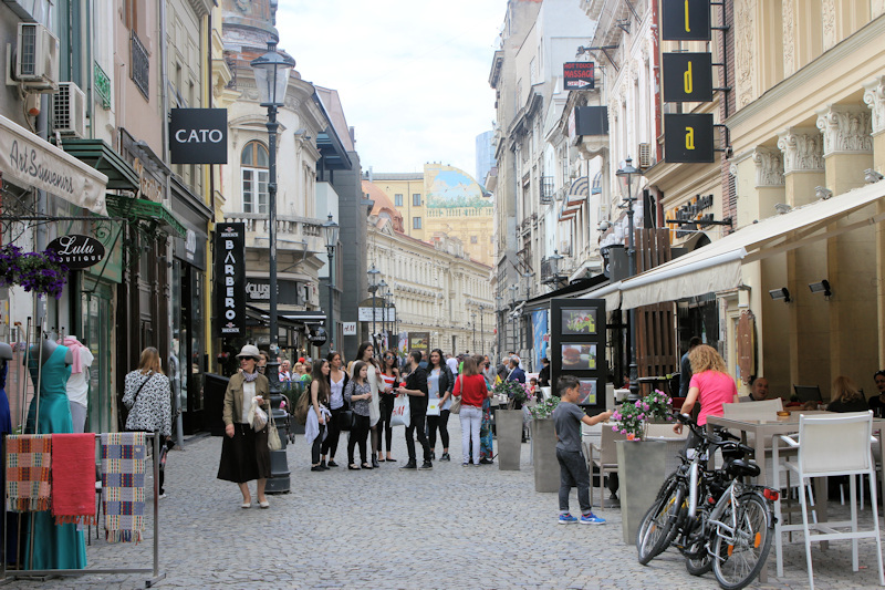 In der Altstadt von Bukarest - in Lipscani