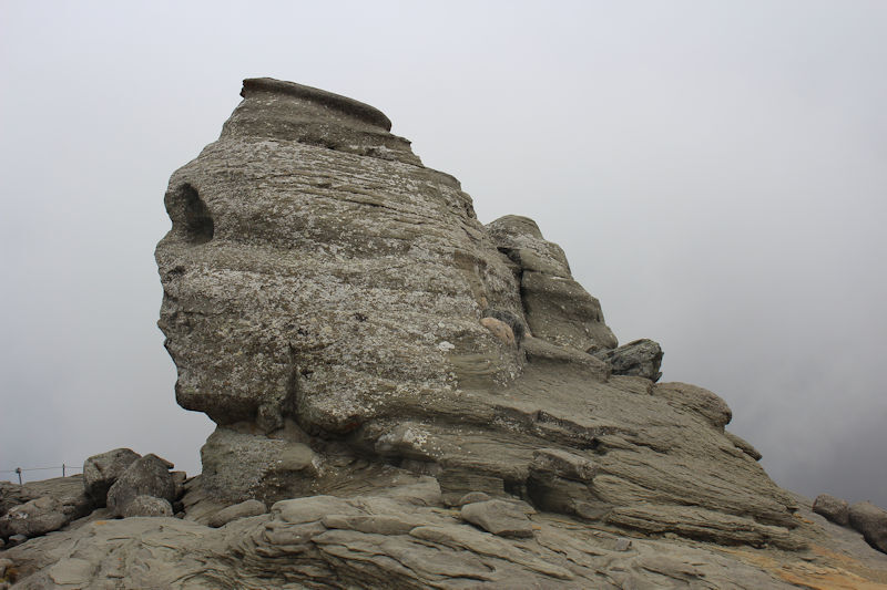 Foto: Die Bucegi-Sphinx auf dem Bucegi Plateau