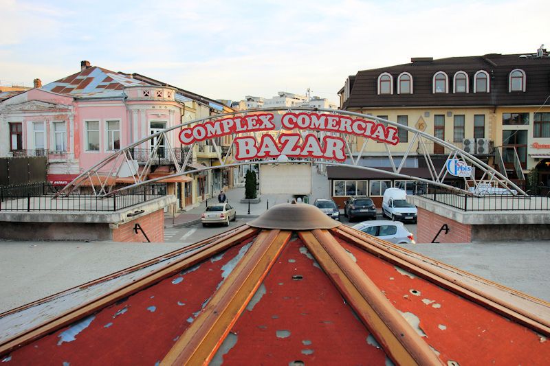 Blick vom Markt in Buzău