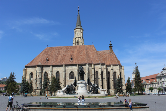 Die Michaelskirche im Zentrum von Cluj Napoca (Klausenburg)