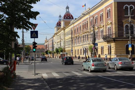 Im Zentrum von von Cluj Napoca (Klausenburg)