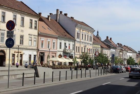 Im Zentrium vom Cluj Napoca (Klausenburg) - B.-dull Eroilor