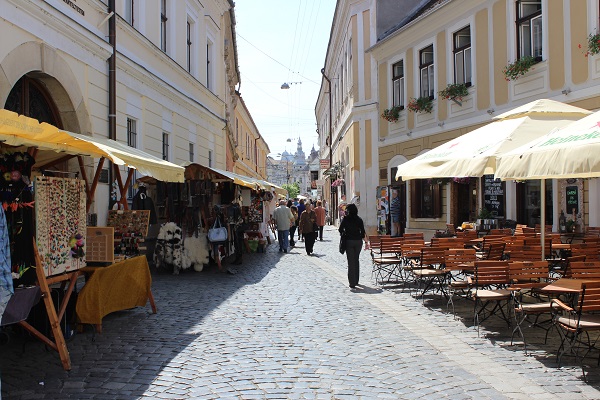 Im Zentrum von Cluj Napoca (Klausenburg)