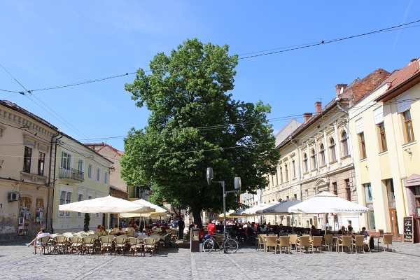 Im Zentrum von Cluj Napoca (Klausenburg)