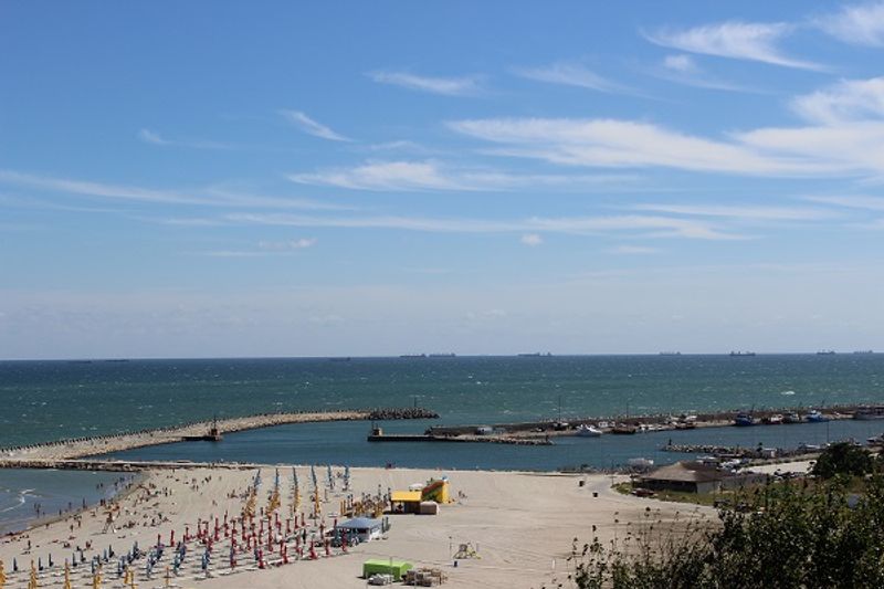 Blick auf das Schwarze Meer bei Constanța Blick auf das Schwarze Meer bei Constanța