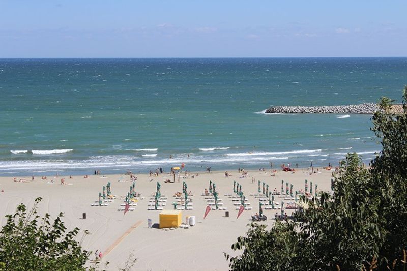 Blick auf das Schwarze Meer bei Constanța Blick auf das Schwarze Meer bei Constanța