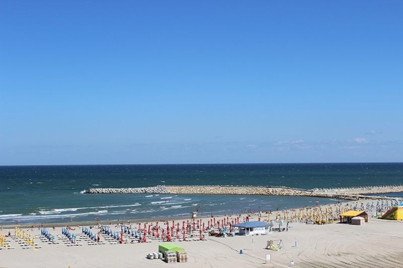 Blick auf das Schwarze Meer bei Constanța Blick auf das Schwarze Meer bei Constanța