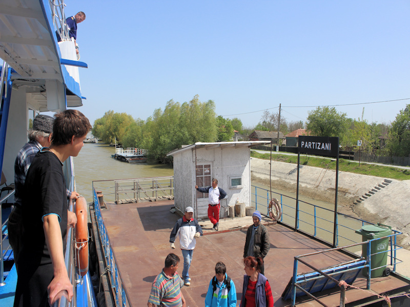 Anlegestelle in Partizani - Fahrt auf der Donau von Tulcea nach Sulina