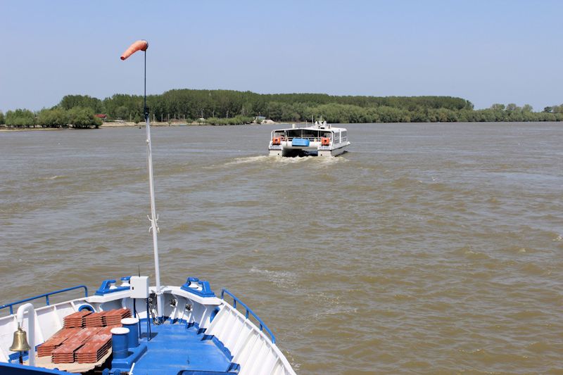 Auf der Donau bei Tulcea