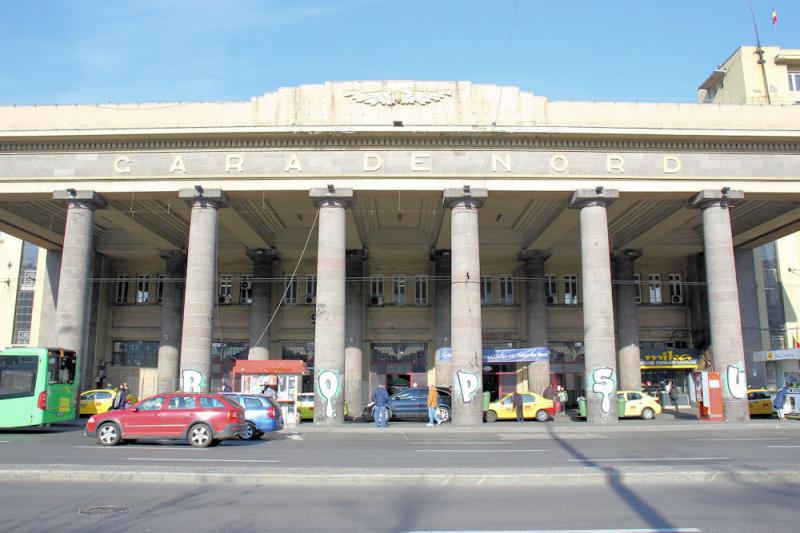Foto: Eingang zum Bahnhof "Gara de Nord" in Bukarest Eingang zum Bahnhof "Gara de Nord" in Bukarest