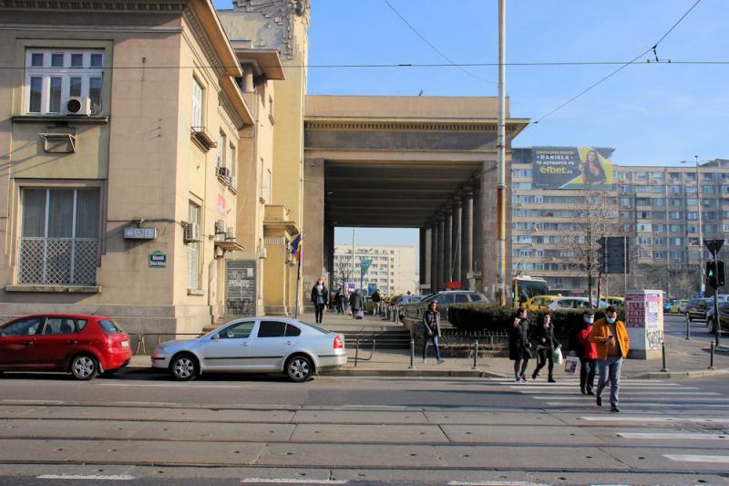 Eingang zum Bahnhof "Gara de Nord" in Bukarest