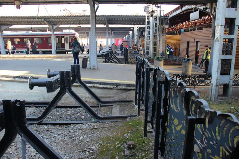 Im Bahnhof "Gara de Nord" in Bukarest