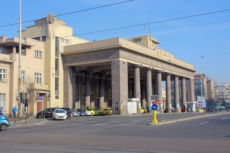 Eingang zum Bahnhof "Gara de Nord" in Bukarest