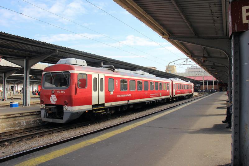 Im Bahnhof "Gara de Nord" in Bukarest