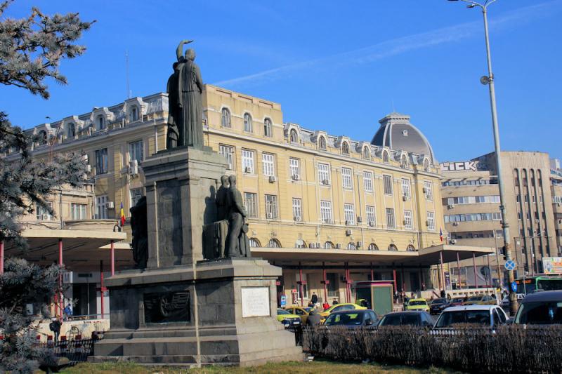 Östlicher Bereich des Bahnhofs "Gara de Nord" in Bukarest