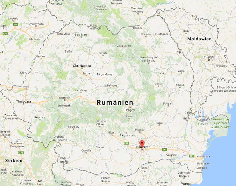 Karte Bukarest