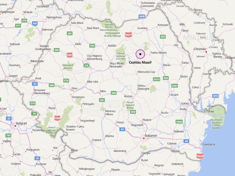 Quelle: Bing Maps - Ceahlau