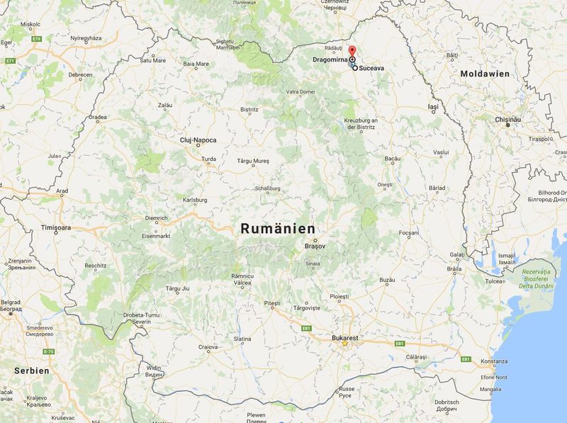 Quelle: Google Maps - Dragomirna bei Suceava Quelle: Google Maps - Dragomirna bei Suceava
