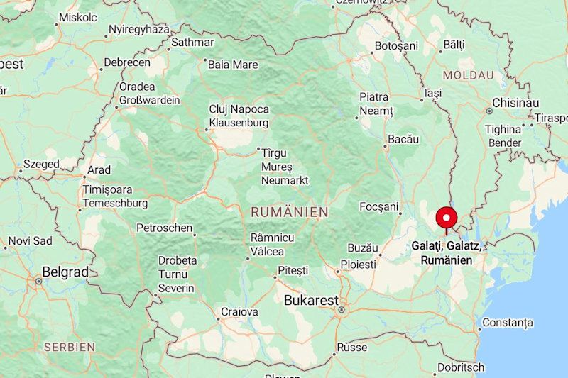 Google Maps - Galați in Rumänien