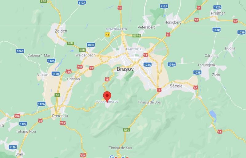 Quelle: Google Maps - Braşov (Kronstadt) und Poiana Brașov