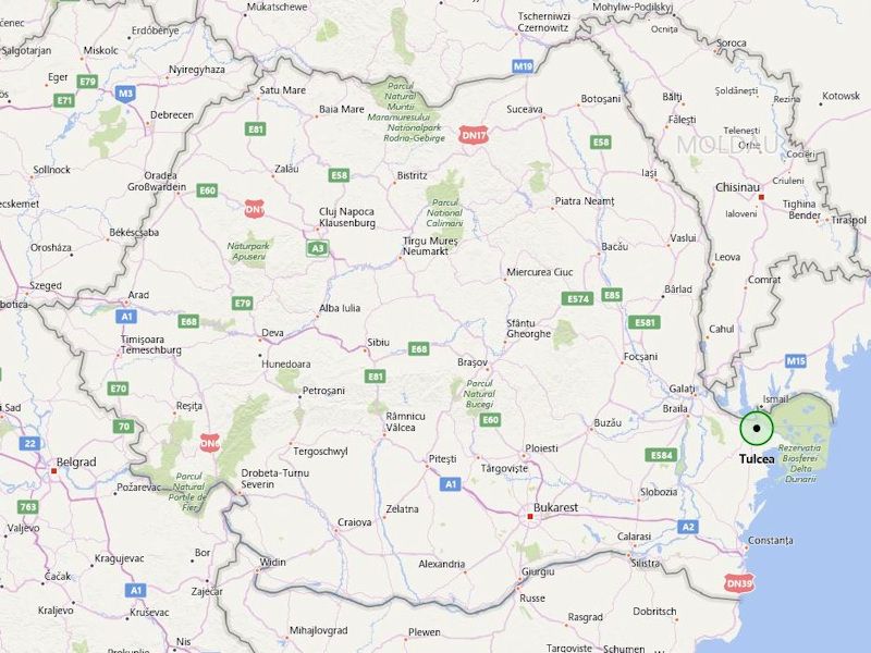 Quelle: Bing Maps - Tulcea Quelle: Bing Maps - Tulcea