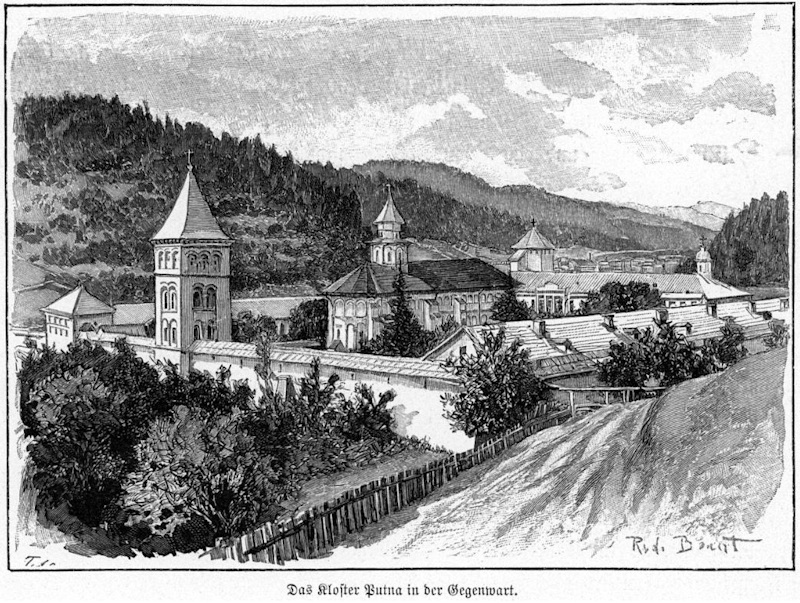 Kloster Putna - historische Ansicht