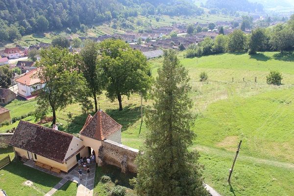 Blick auf Malancrav (Malmkrog) - ein kleiner Ort bei Sighişoara (Schässburg)