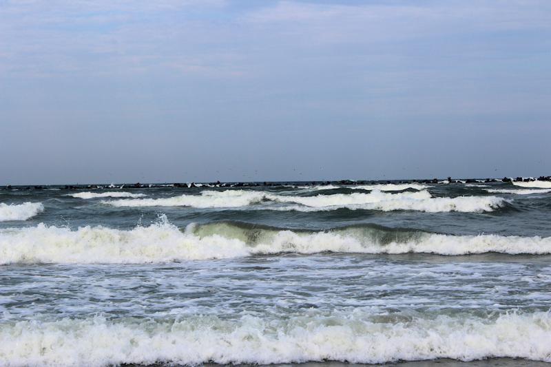 Die rumänische Schwarzmeerküste von Mamaia im August 2017