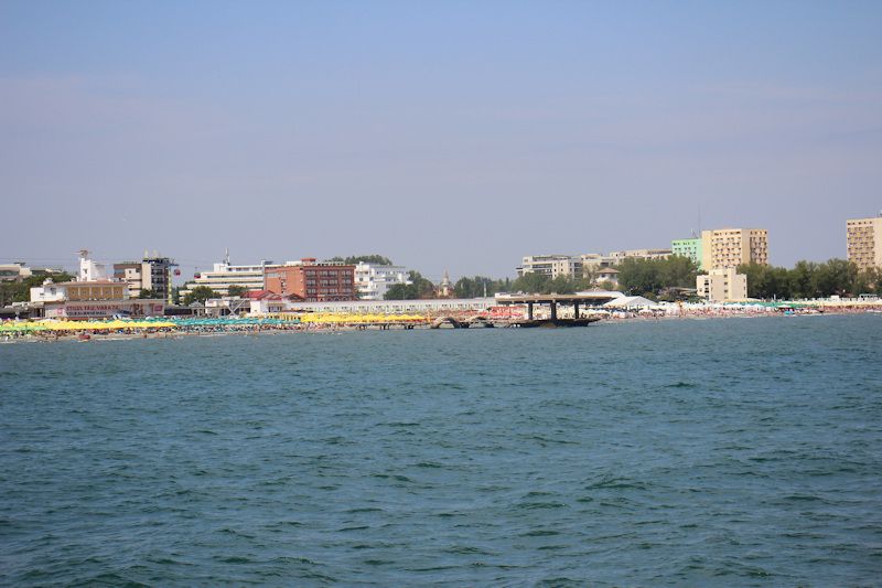 Blick auf die rumänische Schwarzmeerküste von Mamaia