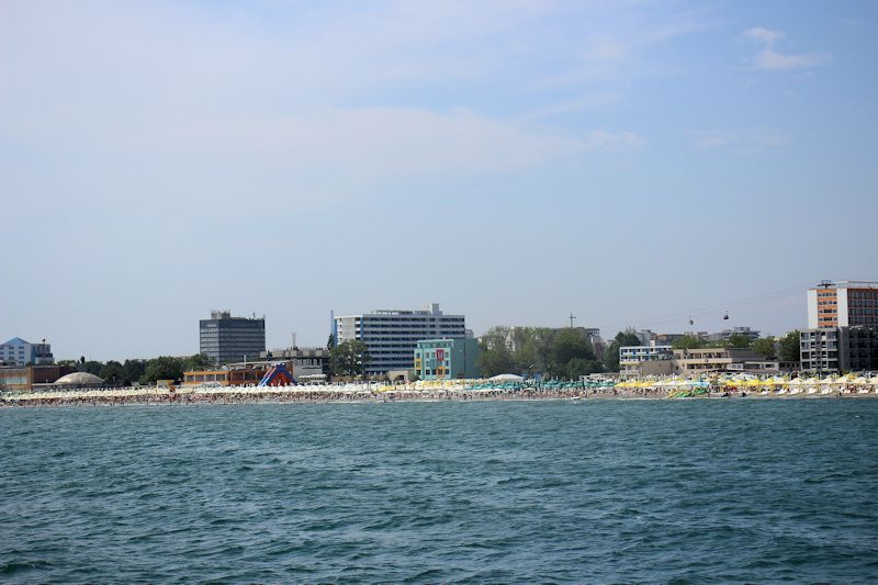 Blick auf die rumänische Schwarzmeerküste von Mamaia